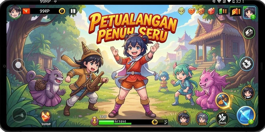 Screenshot gameplay 99RP dengan karakter Anime yang epik.