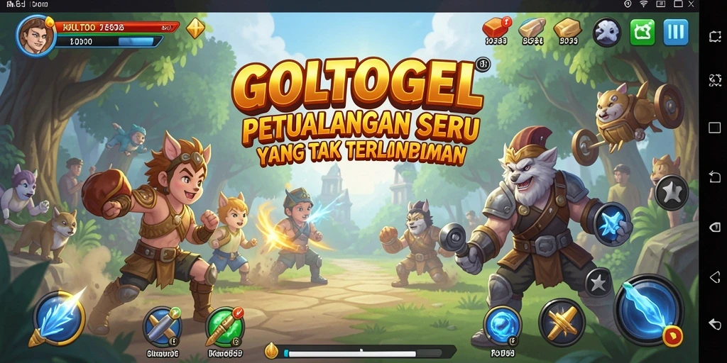Screenshot gameplay seru <strong>GOLTOGEL</strong> menampilkan petualangan yang mendebarkan.