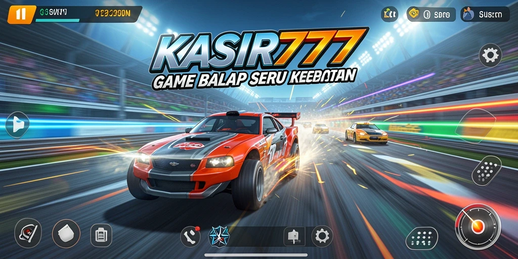 Tampilan gameplay KASIR777 yang menegangkan saat balap.