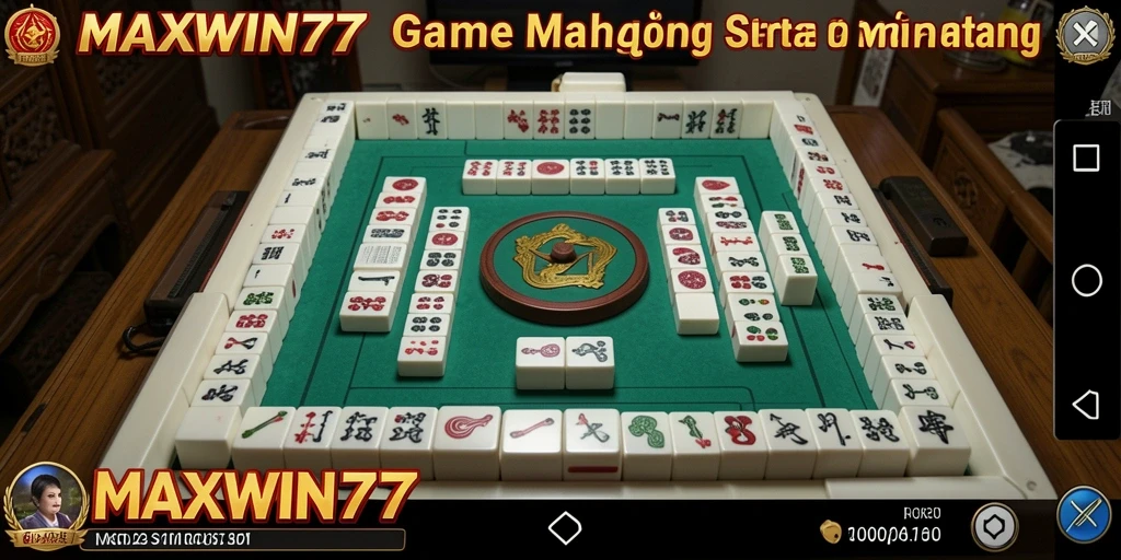 Screenshot gameplay <strong>MAXWIN77</strong> menunjukkan keseruan permainan Mahjong.