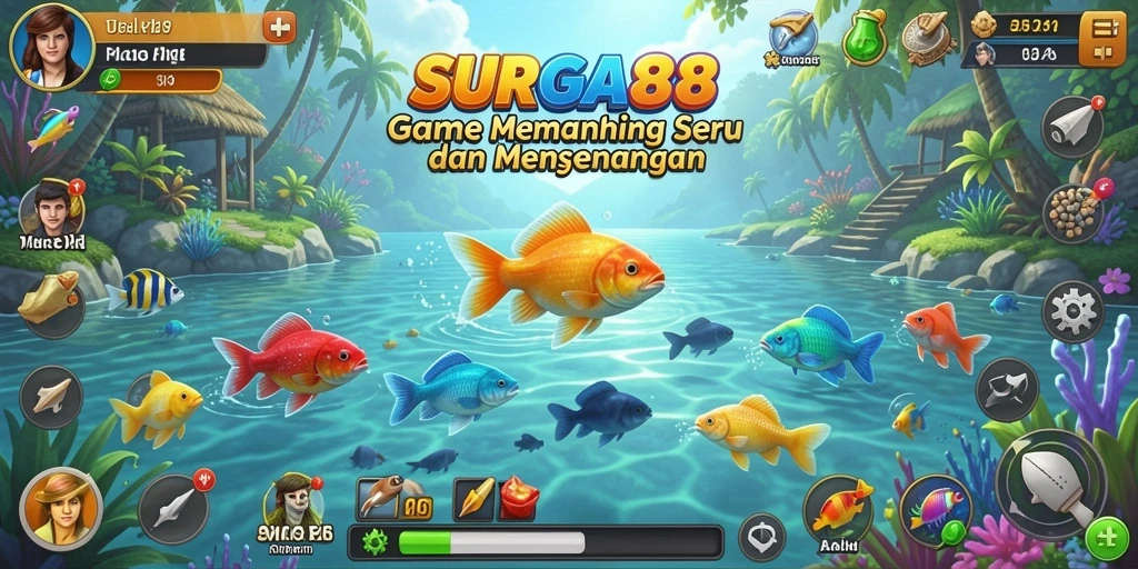Tangkapan ikan yang besar dan grafis memukau di SURGA88.